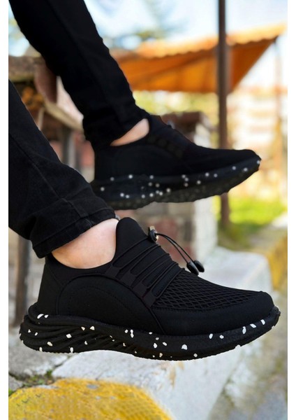 Siyah Dalmaçyalı Taban Triko Hafif Erkek Spor Ayakkabı fiyatları