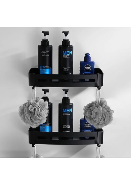 Tek Katmanlı Raf Stili Banyo Aksesuarları Havluluk Kağıt Tutucu, Köşe Raf, Havlu Askısı, Tuvalet Fırçası Tutucu Alüminyum Siyah Banyo Donanımı (Yurt Dışından) fiyatları