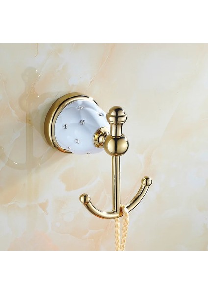 9701G Tarzı Banyo Seti Elmas Kakma Banyo Armatürü Tuvalet Fırçası Tutucu Vakum Kaplama Donanımı Altın Accesorios Para Bano Dorados (Yurt Dışından) indirimleri