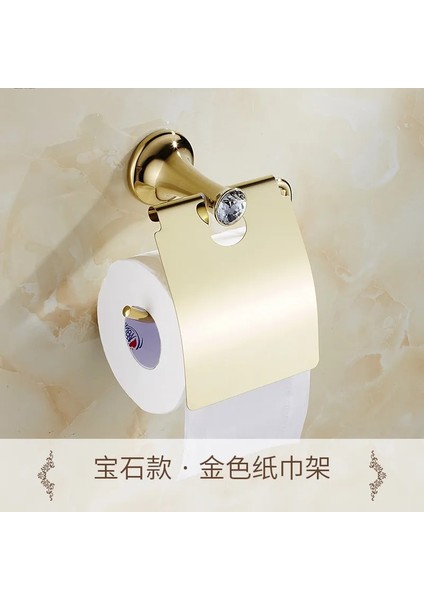 JLG02 Tarzı Zgrk Lüks Kristal Banyo Aksesuarları Seti Altın Cilalı Banyo Donanım Seti Duvara Monte Banyo Ürünleri Banheiro (Yurt Dışından)