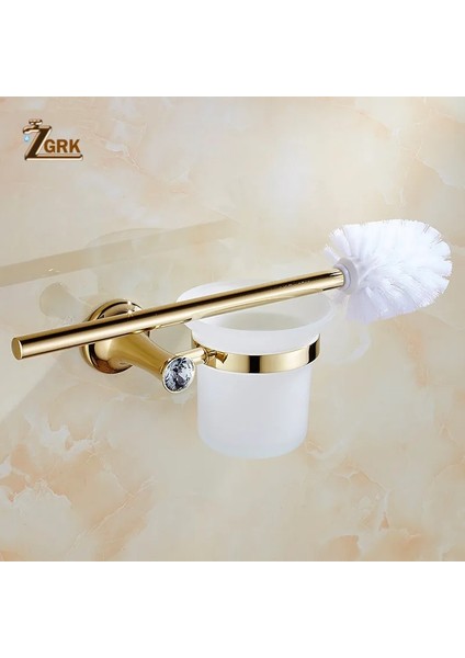 JLG02 Tarzı Zgrk Lüks Kristal Banyo Aksesuarları Seti Altın Cilalı Banyo Donanım Seti Duvara Monte Banyo Ürünleri Banheiro (Yurt Dışından)