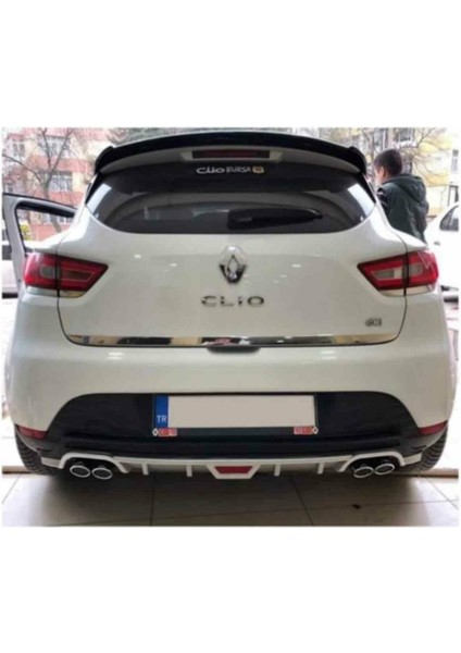Renault Clio 4 Uyumlu Arka Tampon Altı Difüzör Siyah 2012-2019 Arası