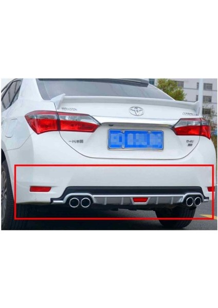 Renault Clio 4 Uyumlu Arka Tampon Altı Difüzör Siyah 2012-2019 Arası fiyatları
