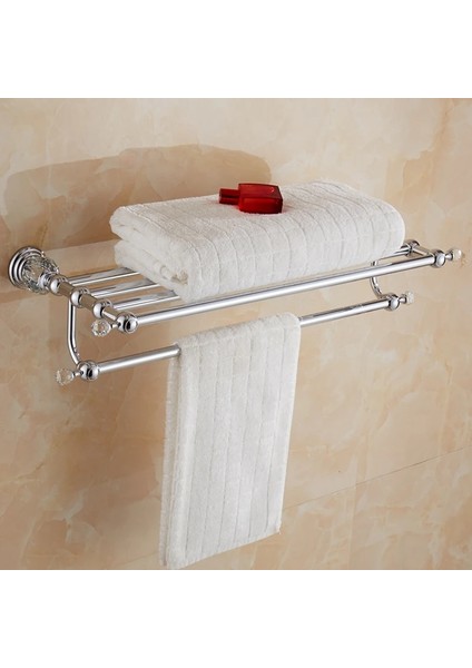 Kağıt Tutucu 2 Tarzı Krom Banyo Dekorasyon Havlu Askısı Organize Temizle Kristal Banyo Donanım Seti Duvara Montaj Banyo Aksesuarları Seti A67 (Yurt Dışından)