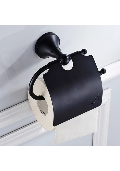 Tek Bardak Tutucu Tarzı Fırçalanmış Siyah Banyo Donanım Pirinç Seramik Sabunluk Tutucu Tuvalet Fırçası Kağıt Rafı Havlu Bar Asmak Raf Banyo Aksesuarları Seti (Yurt Dışından)