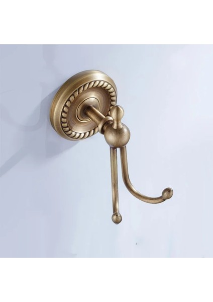 Bornoz Askısı Tarzı Bronz Banyo Aksesuarları Antika Tuvalet Fırçası Tutucu Vintage Wc Rulo Kağıt Tutucu Seramik Çift Bardak Tutucu Pirinç Sabunluklar (Yurt Dışından)