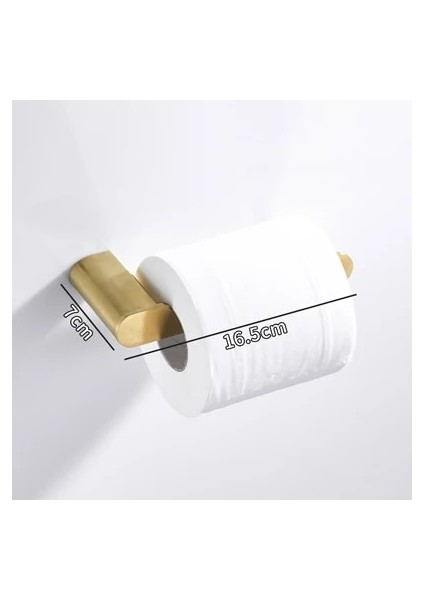 Kağıt Tutucu Tarzı Altın Fırça Banyo Aksesuar Seti Altın Pirinç Kanca Havlu Demiri Raf Bar Raf Kağıt Tutucu Diş Fırçası Tutucu Banyo Rafı (Yurt Dışından)