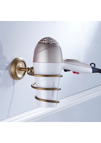 Hairdayer Tutucu Stili Antik Bronz Banyo Donanım Seti Banyo Aksesuarları Raf Sabunluk Tuvalet Kağıdı Tutucu Sabunluk Bornoz Kancası ELM53 (Yurt Dışından)