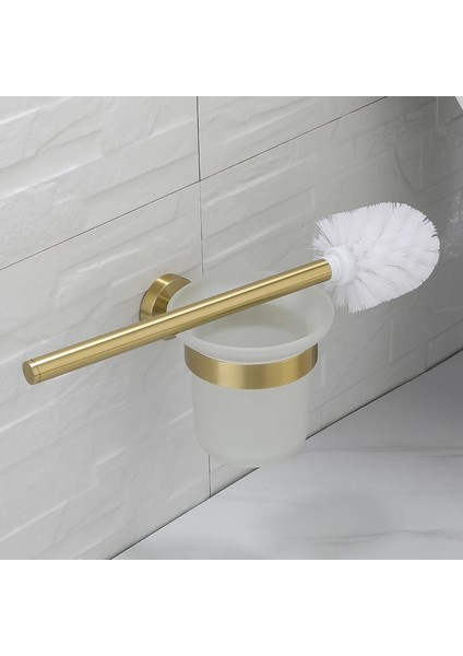 Sabunluk Stili Banyo Donanım Seti Fırçalanmış Altın Tuvalet Fırçası Tutucu Bornoz Askısı Kağıt Tutucu Sabunluk Tutucu Duvara Montaj Banyo Aksesuarları (Yurt Dışından) fiyatları
