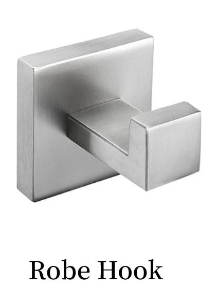 Br-Hook Tarzı 60CM Banyo Donanım Seti Aksesuarları Mat Siyah Raf Bornoz Askısı Askı Havlu Demiri Bar Raf Kağıt Mendil Tutucu (Yurt Dışından)