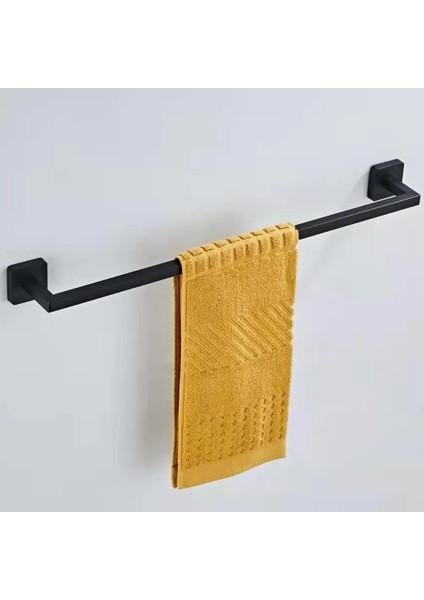 Br-Hook Tarzı 60CM Banyo Donanım Seti Aksesuarları Mat Siyah Raf Bornoz Askısı Askı Havlu Demiri Bar Raf Kağıt Mendil Tutucu (Yurt Dışından) fırsatları