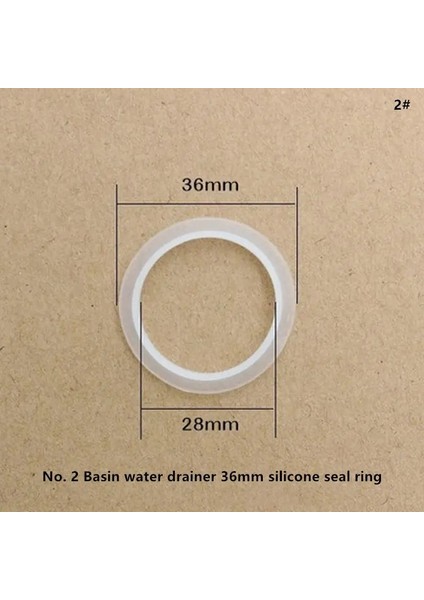 Mühür Halkası No. 2 Stili Banyo Havzası Su Süzgeç Silikon Conta Halkası, Banyo Siyah Silikon Conta Halkası, Lavabo Sıçrayan Su Süzgeç Halkası Contası (Yurt Dışından)