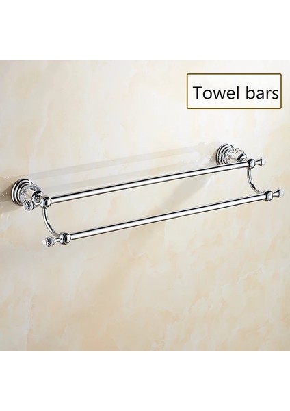 Rulo Tutucu Tarzı Lüks Kristal Banyo Aksesuarları Seti Seramik Tuvalet Fırçası Tutucu Duvara Monte Kağıt Tutucu Banyo Rafı Gümüş Köşe Raf (Yurt Dışından)