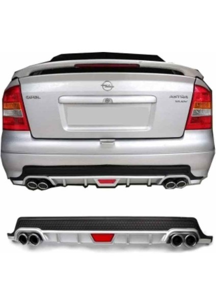 Opel Astra H Uyumlu Arka Tampon Altı Difüzör Siyah 2004 Sonrası
