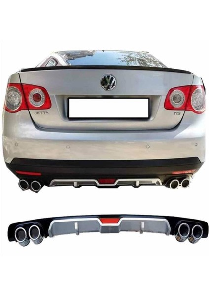 Vw Jetta Mk5 Uyumlu Üniversal Difüzör Siyah 2005-2010 Arası