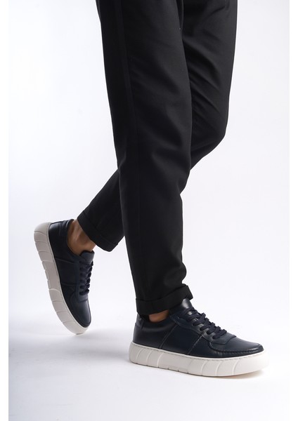 Erkek Deri Spor Ayakkabı & Sneaker Lacivert -MBKRY650-LCV modelleri