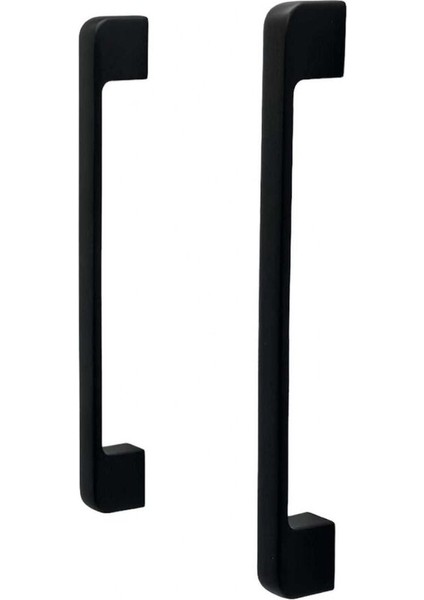 Arel Mat Siyah Tv Ünitesi Vestiyer Yatak Odası Mutfak Dolap Çekmece Kulpu 224 mm (22,4 Cm) 3 Adet