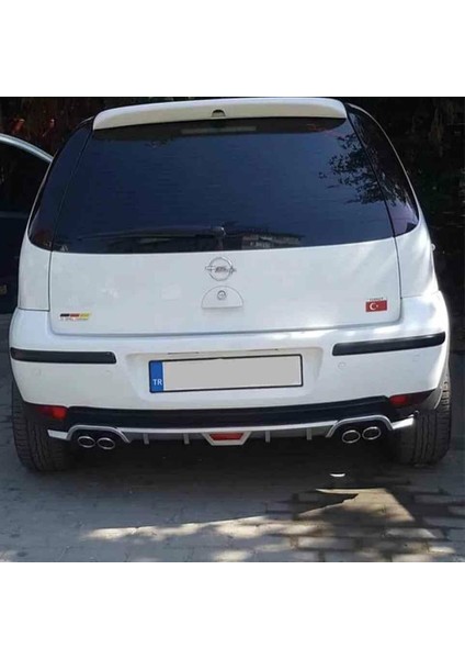 Opel Corsa C Uyumlu Arka Tampon Altı Difüzör Siyah Tüm Modeller
