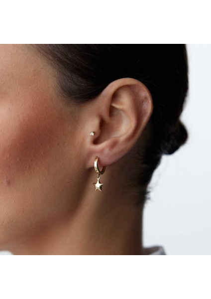 Bombe Yıldız Sallantılı Halka Küpe fiyatları