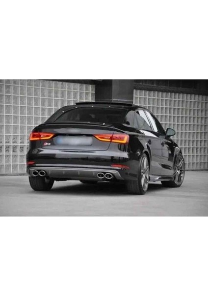 Audi A3 Original Still Boyalı Spoiler (Pianoblack) 2013-2018 Arası