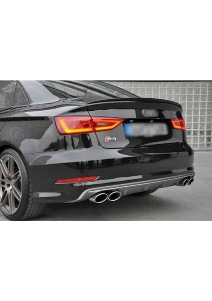 Audi A3 Original Still Boyalı Spoiler (Pianoblack) 2013-2018 Arası