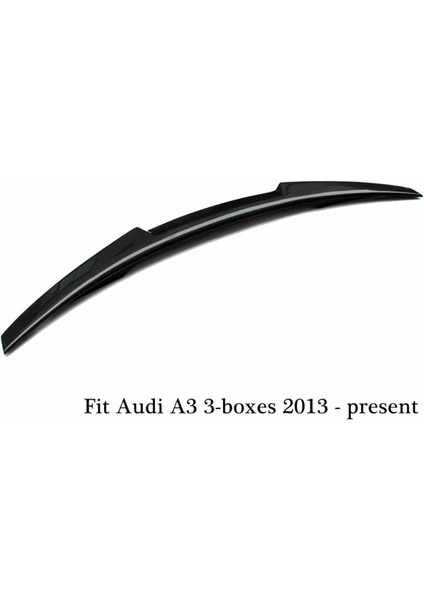 Audi A3 M4 Boyalı Spoiler (Pianoblack) 2008-2014 Arası