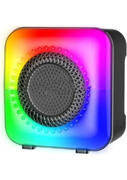 New 1373 USB Şarjlı Taşınabilir Rgb Ledli Bluetooth Hoparlör Radyolu Hd Sound Fm-Sd-Usb-Bluetooth