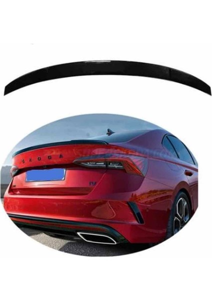 Skoda Octavia Spoiler (Pianoblack) 2020 Sonrası