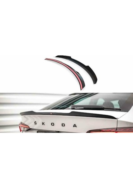Skoda Octavia Spoiler (Pianoblack) 2020 Sonrası