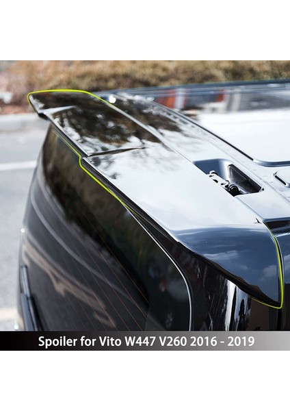 Mercedes Vito V260 Boyalı (Pianoblack) Spoiler 2016-2019 Arası