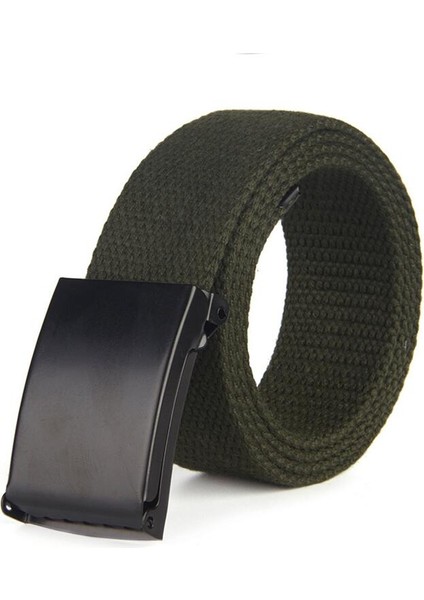 Moda Yeni Unisex Siyah Alaşım Toka Düz Renk Kanvas Kemer Erkekler Için Açık Spor Kot Kemer Nokta (Yurt Dışından) modelleri