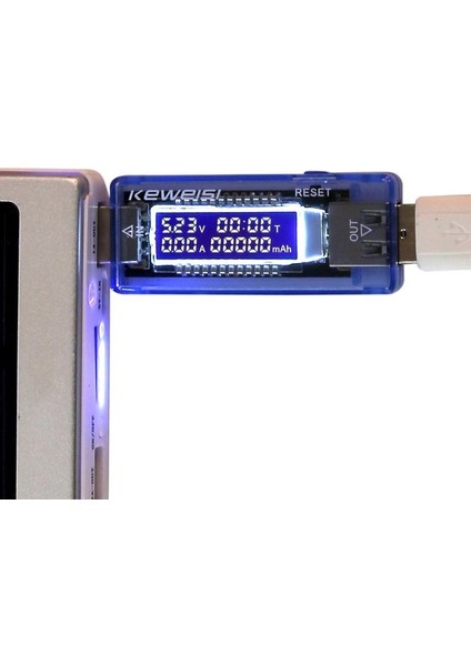 Keweisi USB Tester Akım Ölçer Voltmetre Ampermetre