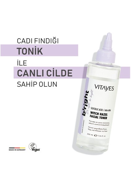 Retinol Alternatifi Bakuchiol Serumu, Niacinamide Serumu Cadı Fındığı Tonik Cilt Bakım Seti