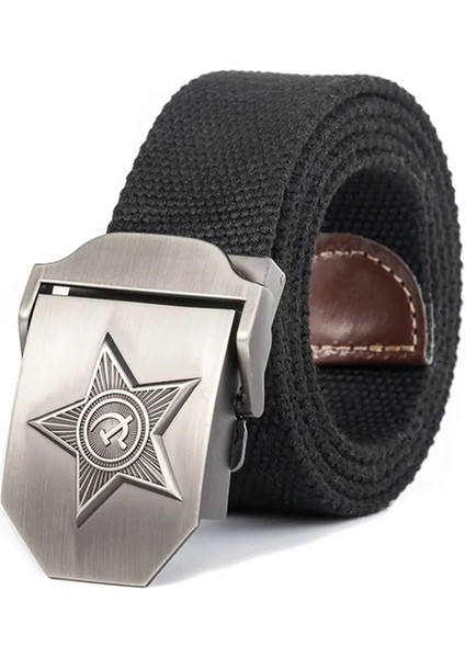 Yeni Erkekler Amp Kadınlar Yüksek Kaliteli 3D Beş Işınları Yıldız Askeri Kemer Eski Cccp Ordu Kemeri Vatansever Emekli Askerler Kanvas Kot (Yurt Dışından) fırsatları