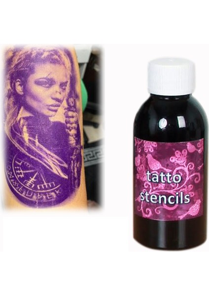 Tatto Stencils Dövme Transfer Mürekkebi Epson M1120 Yazıcılar Için 100 ml