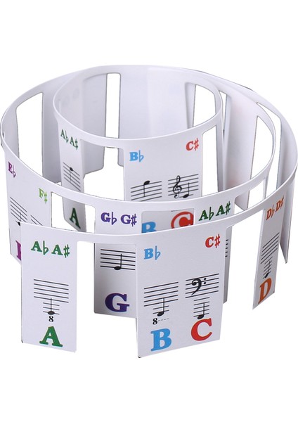 Piyano Klavyesi Çıkartmalar Kuyruklu/elektrikli Piyano 61 Tuşları Çıta Notasyonu Not Şerit Etiket Sembolü Yeni Başlayanlar Için Öğrenciler (Yurt Dışından)