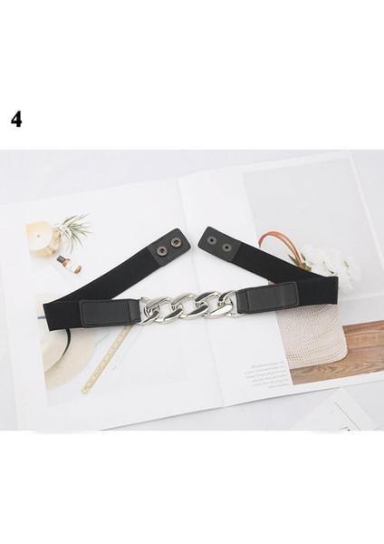 Altın Zincir Kemer Elastik Gümüş Metal Bel Kemerleri Kadınlar Için Yüksek Kaliteli Streç Kuşak Bayanlar Ceket Ketting Riem Kemer (Yurt Dışından)