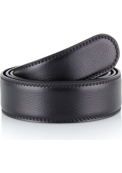 Yeni Erkek Otomatik Tokalı Kemerler Hiçbir Tokalı Kemer Erkekler Yüksek Kaliteli Erkek Hakiki Kayış Kot Pu Kemer Erkek Kemerleri Lüks 3.5 cm (Yurt Dışından)