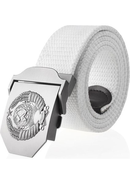 Supsindy Kanvas Kemer 3D Sovyet Ulusal Amblemi Metal Toka Kot Kemerler Erkekler Için Cccp Ordu Askeri Taktik Kemerler Erkek Kayış (Yurt Dışından)