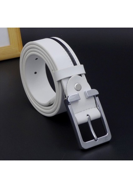 Klasik Dana Derisi Iş Kemer Erkekler Erkek Bel Kayışı Deri Pin Toka Beyaz Hakiki Deri Erkekler Için Pantolon Bandı Ceinture (Yurt Dışından) fırsatları