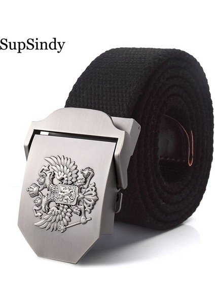 Supsindy Erkekler Kanvas Kemer Rus Ulusal Amblemi Metal Toka Ordu Askeri Taktik Kemerler Kadın Kot Erkek Kayışı (Yurt Dışından) fiyatları