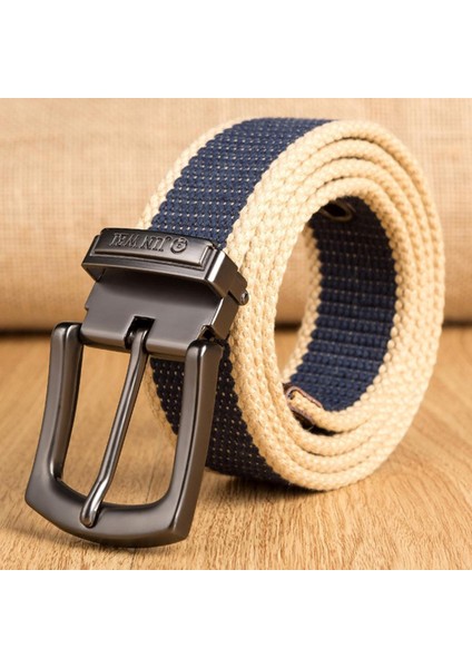 Askeri Taktik Kemer Erkekler Kanvas Kemerler Kot Erkek Rahat Metal Pin Ayrılabilir Toka Sapanlar Kemer Ceintures 140 160 cm (Yurt Dışından)