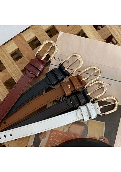 Pu Deri Kemer Kadın Ücretsiz Boyutu Için Lüks Marka Vintage Pin Kare Toka Kot Bel Kemerleri Erkekler Bayanlar Retro Siyah Kayış (Yurt Dışından) fiyatları