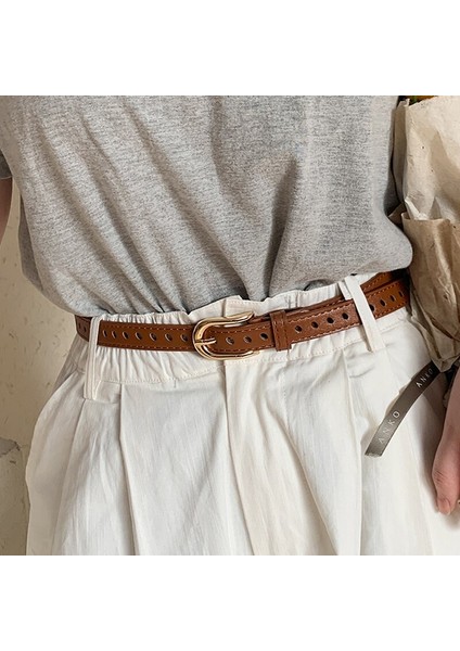 Pu Deri Kemer Kadın Ücretsiz Boyutu Için Lüks Marka Vintage Pin Kare Toka Kot Bel Kemerleri Erkekler Bayanlar Retro Siyah Kayış (Yurt Dışından) modelleri