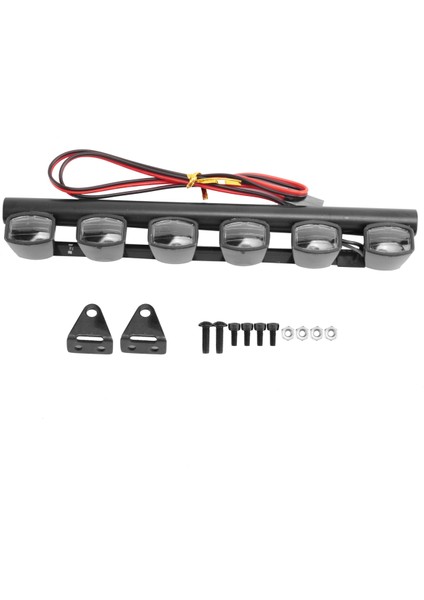 Rc Araba Işık Çubuğu Kiti 6 Gövde Kabuğu Çatı Işıkları 1/10 Rc Paletli Araba Kamyon Aksesuarları (Yurt Dışından)