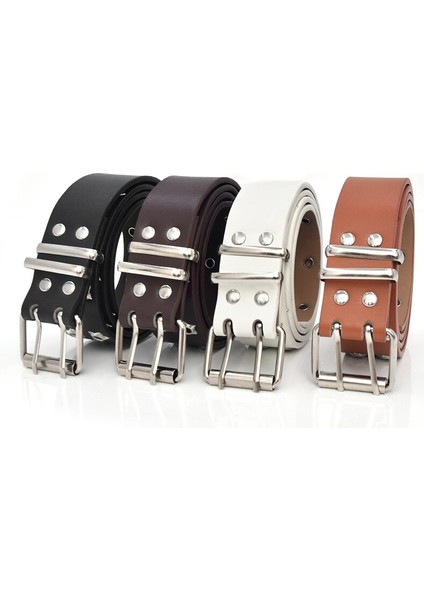 Y2K Kadın Yıldız Göz Perçin Kemer Çift Sıralı Delik Kemer Punk Bel Kayışı Oymak Pu Deri Kot Dekoratif Moda Kemer (Yurt Dışından) fiyatları