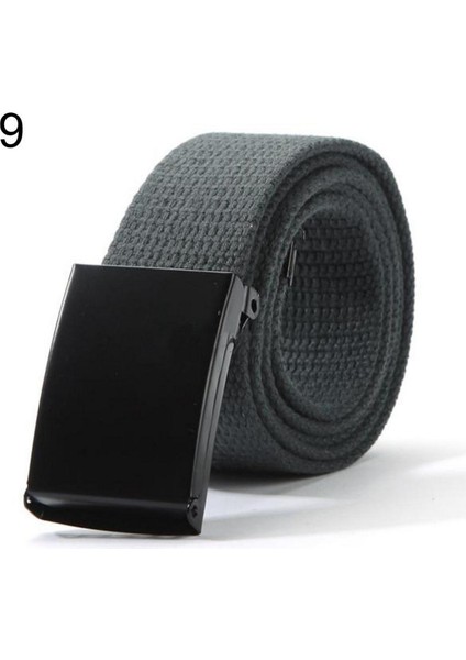 Unisex Gündelik Düz Kanvas Bel Kemeri (Yurt Dışından)