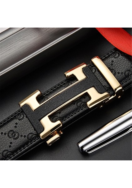 Erkek Kemer Yeni Tasarımcı MEN39S Kemerler Lüks Adam Moda Kemer Lüks Marka Erkekler Için Yüksek Kaliteli Otomatik H Toka Kadın Kemerler (Yurt Dışından)
