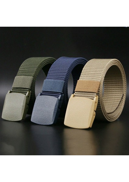 Unisex Açık Spor Naylon Kemer Metalik Olmayan Manyetik Olmayan Toka Öğrenci Askeri Eğitim Güvenlik Kanvas Malzemesi (Yurt Dışından) fiyatları