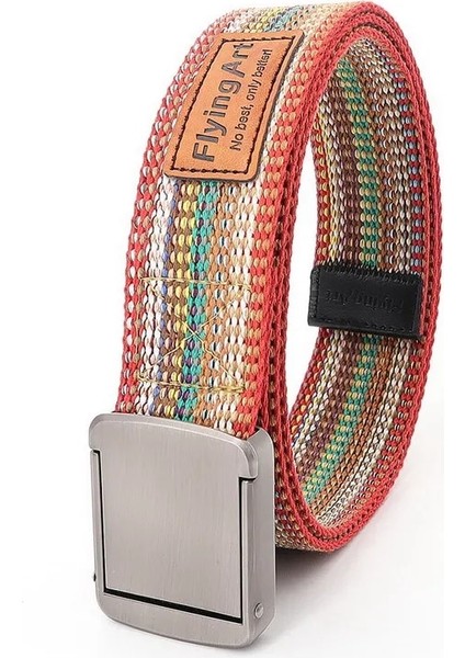 Genç Erkek Kemerleri Renkli Slayt Toka Bel Kayışı Kanvas Nefes Kot Aksesuarları Kovboy Sokak Eğlence Unisex (Yurt Dışından) fırsatları